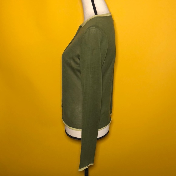 Hand Framed long sleeve cardigan sweater - Picture 3 of 8